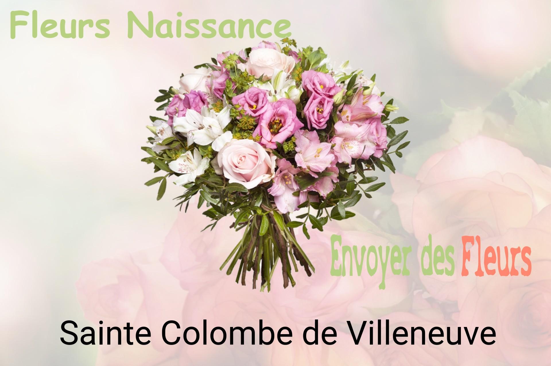 Bouquet de fleurs de naissance livré à Sainte-Colombe-de-Villeneuve
