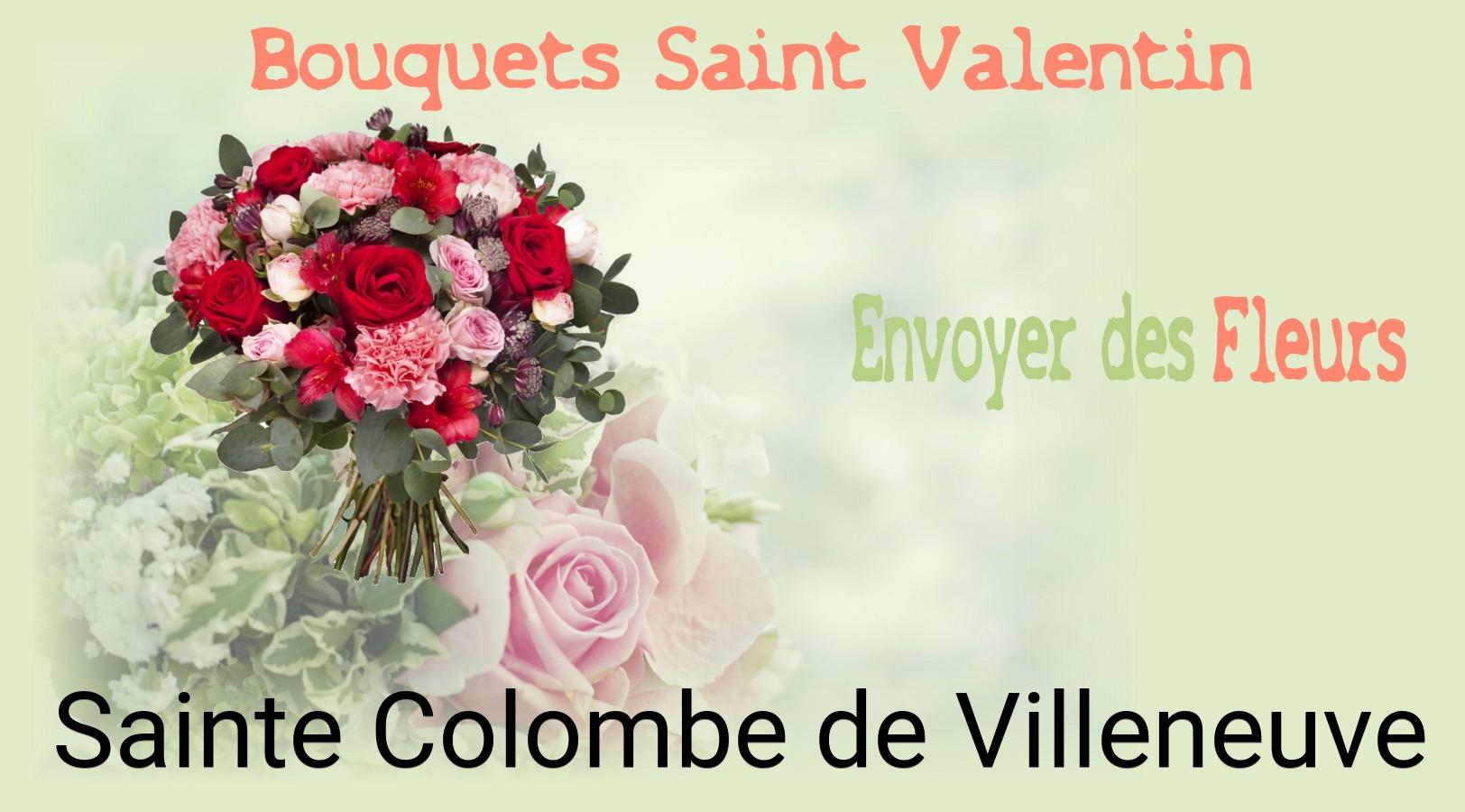 Roses de Saint-Valentin livrées à Sainte-Colombe-de-Villeneuve